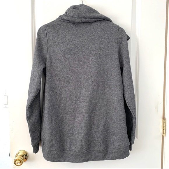 Nike Heather Gray Funnel Zip Logo Jacket - Picture 5 of 8